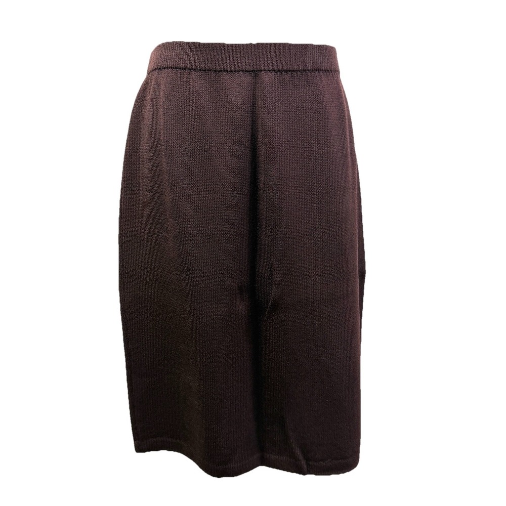 St. John Brown 3 Piece Santana Knit Skirt Set‎ Women's Size 12/2/P - Picture 7 of 16